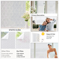 Rainbow Window Film prywatność ochrona UV witraż Vinyl do domu statyczne przylgnięcie samoprzylepne matowe dekoracyjne naklejki okienne 6